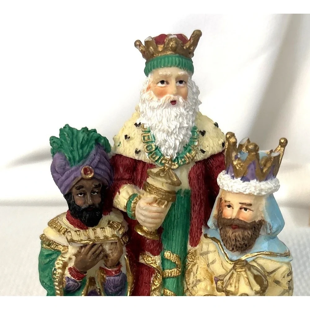 VTG 1995 The Three Magi Wise Men Figurine Spain Nativity Christmas Decor 5